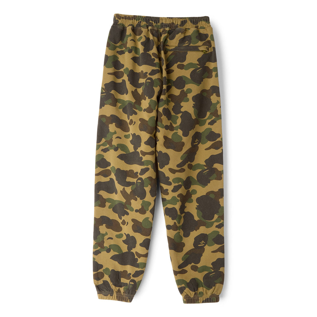 A Bathing Ape 1ST Camo One Point Relaxed Fit Sweat Pants (Green)