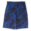 A Bathing Ape Solid 1St Camo Garment Dyed Relaxed Fit Work Shorts M (Navy)