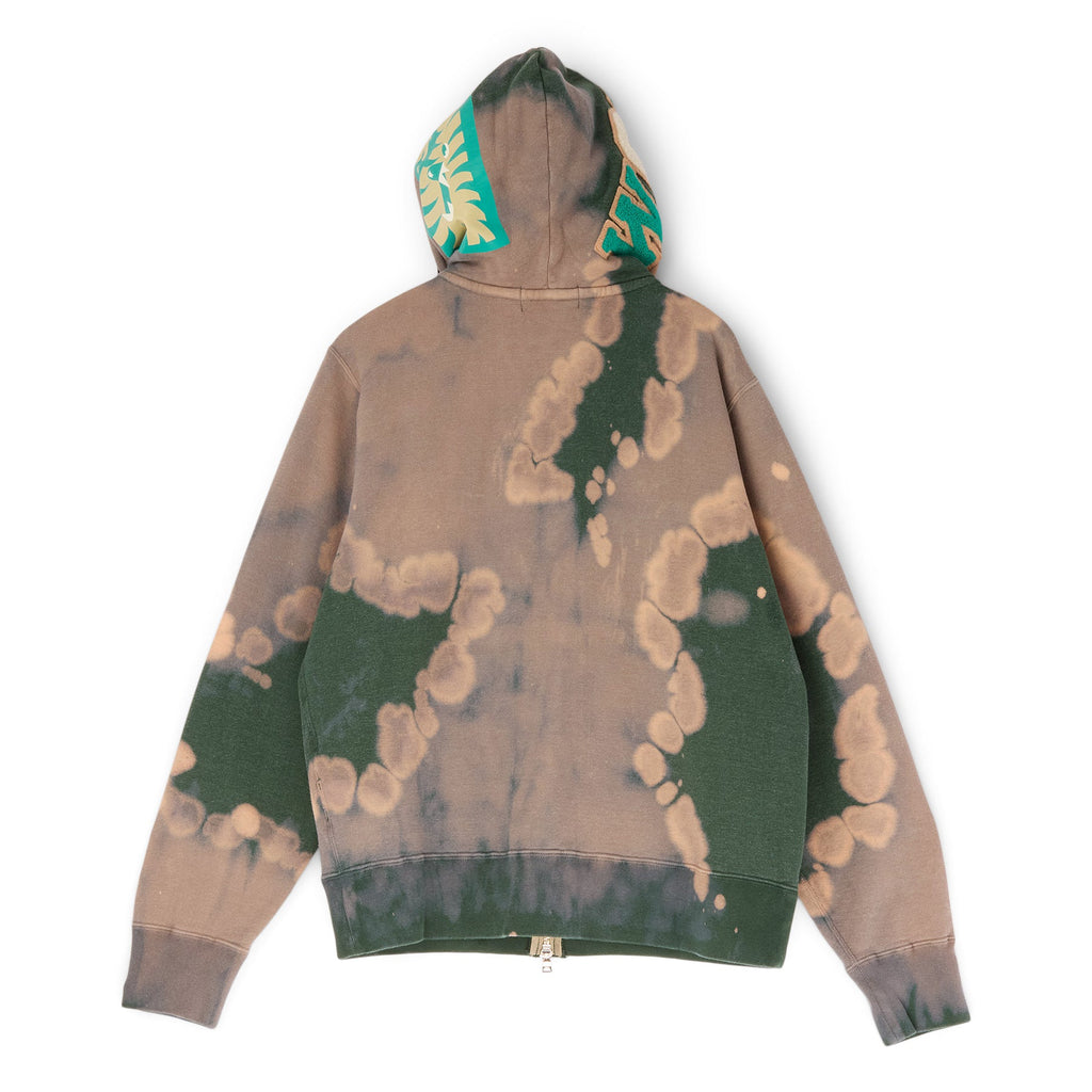A Bathing Ape Hand Dye Shark Full Zip Hoodie (Green)