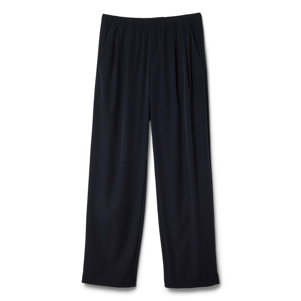 Dime Pleated Nylon Pants (Black)