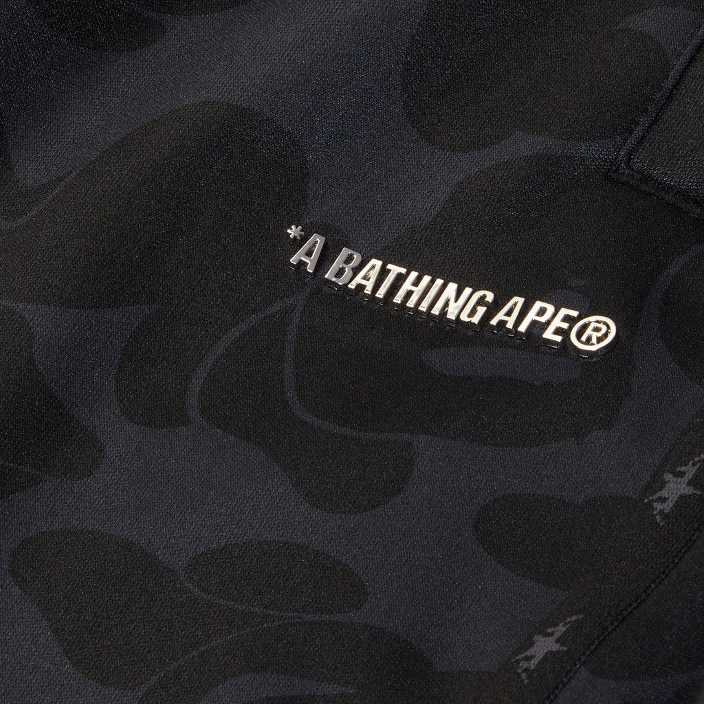 A Bathing Ape Solid Camo Bathing Ape Logo Relaxed Fit Sweat Pants (Black)