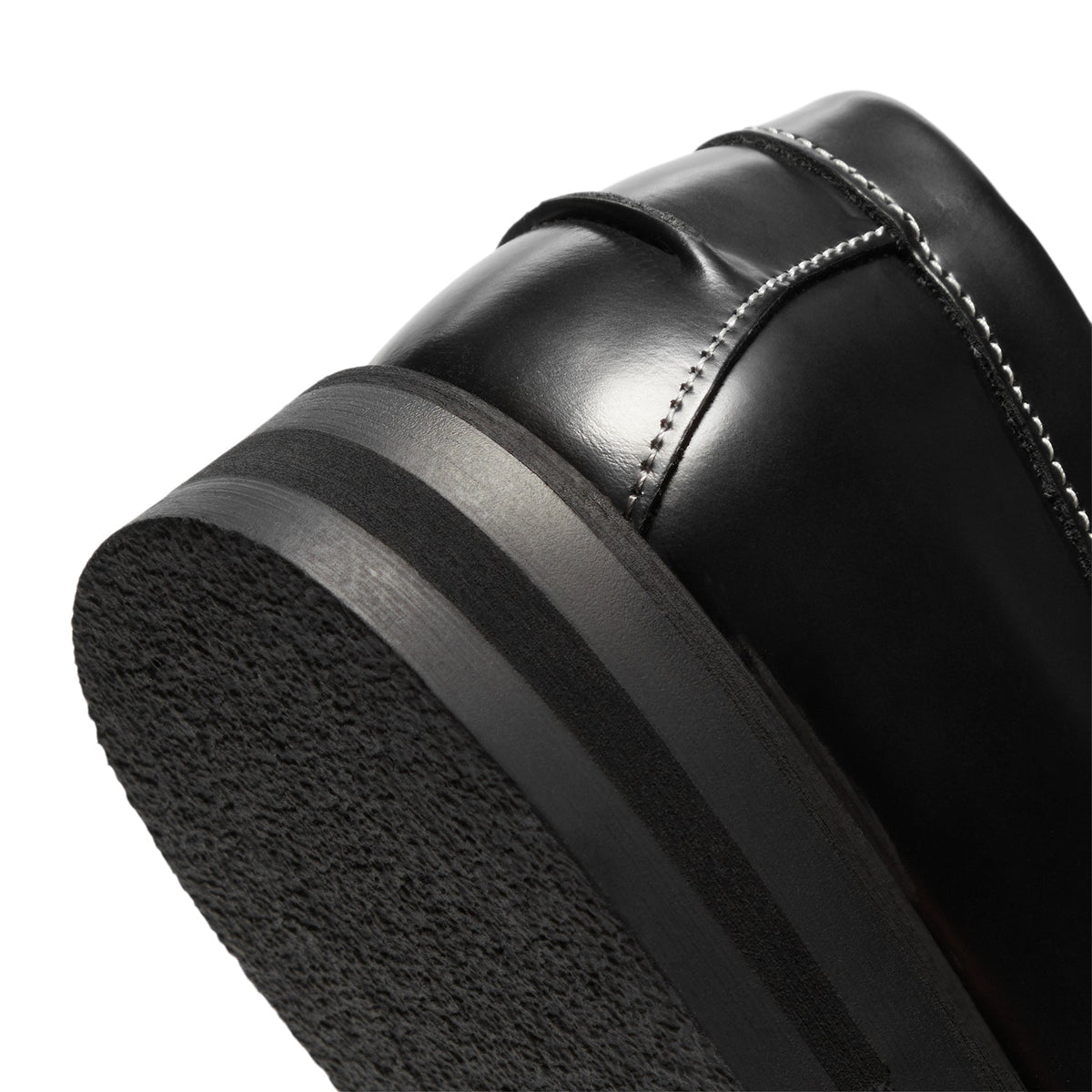 DUKE + DEXTER Wilde Black White Penny Loafer Womens (Black/White)