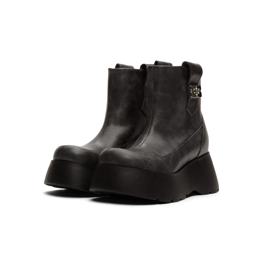 GANNI Kat Low Boot Vintage (Ebony)
