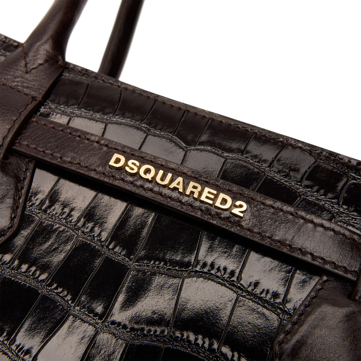 Dsquared2 Twin Shoulder Bag (Dark Brown)