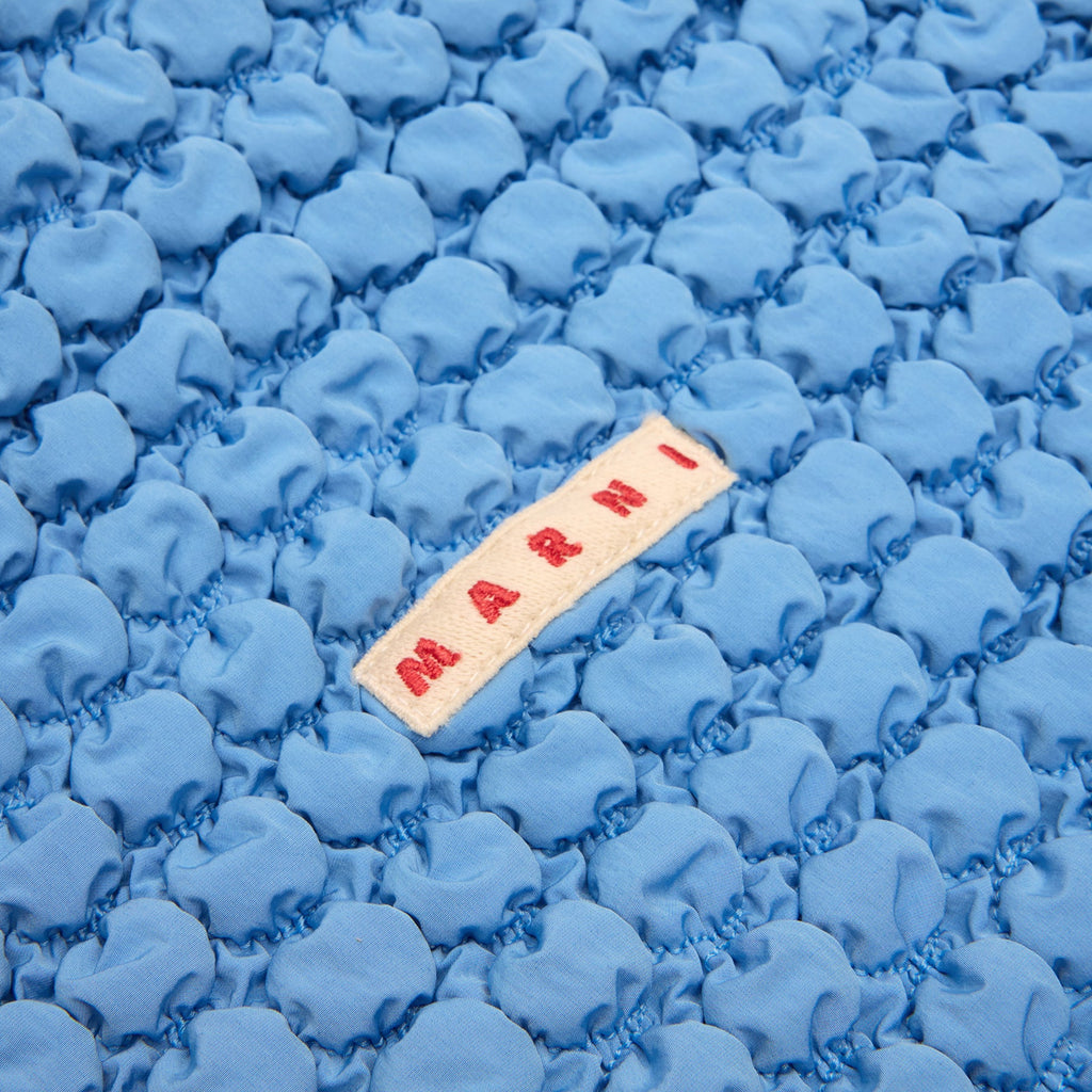 MARNI Puckering Nylon Vest (Iris Blue)
