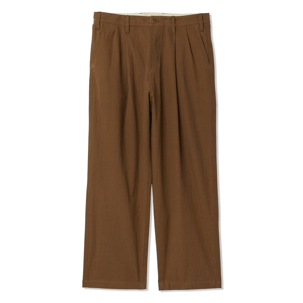 Butter Goods Pleated Trousers (Chocolate)