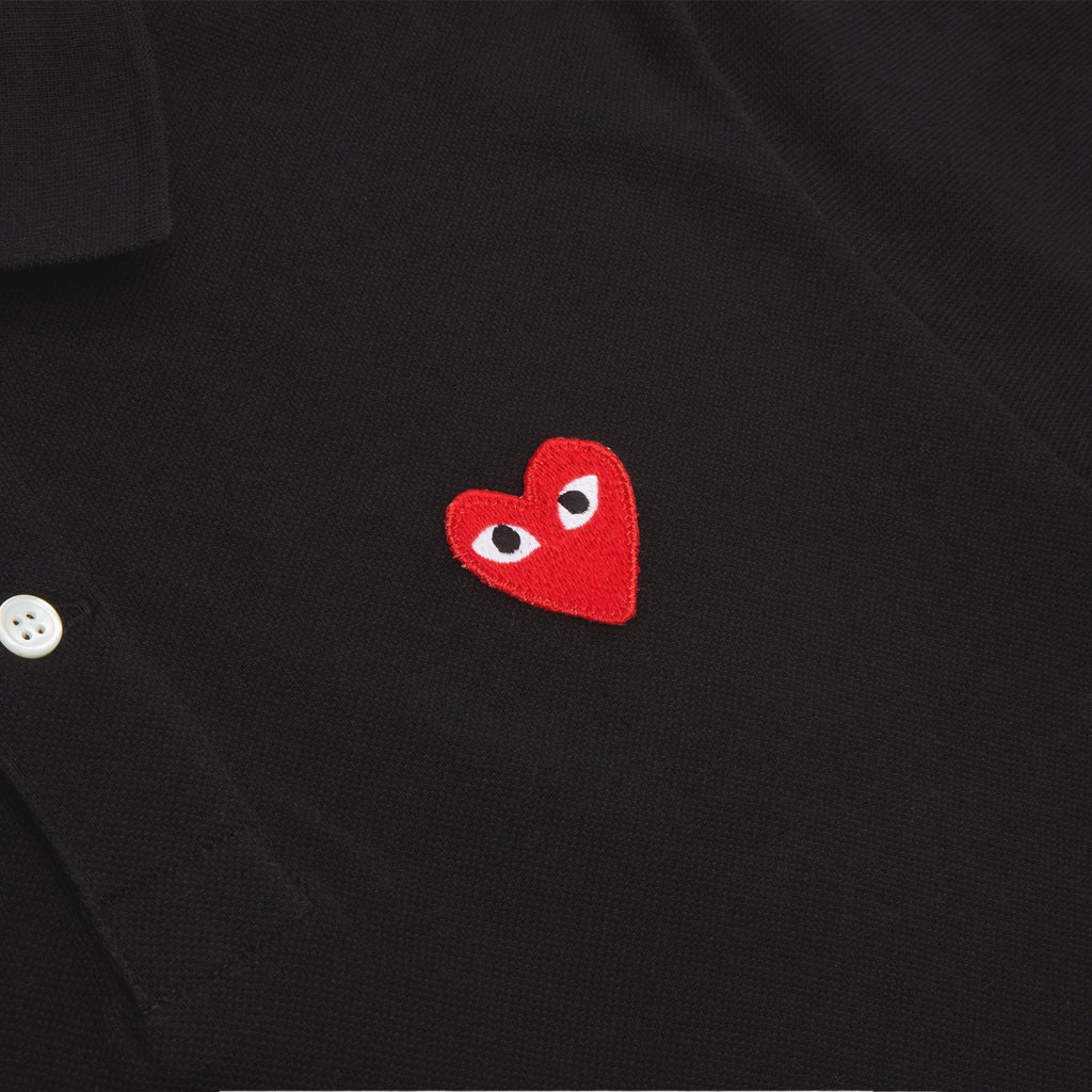 Comme Des Garcons PLAY Red Emblem T-Shirt (BLACK)