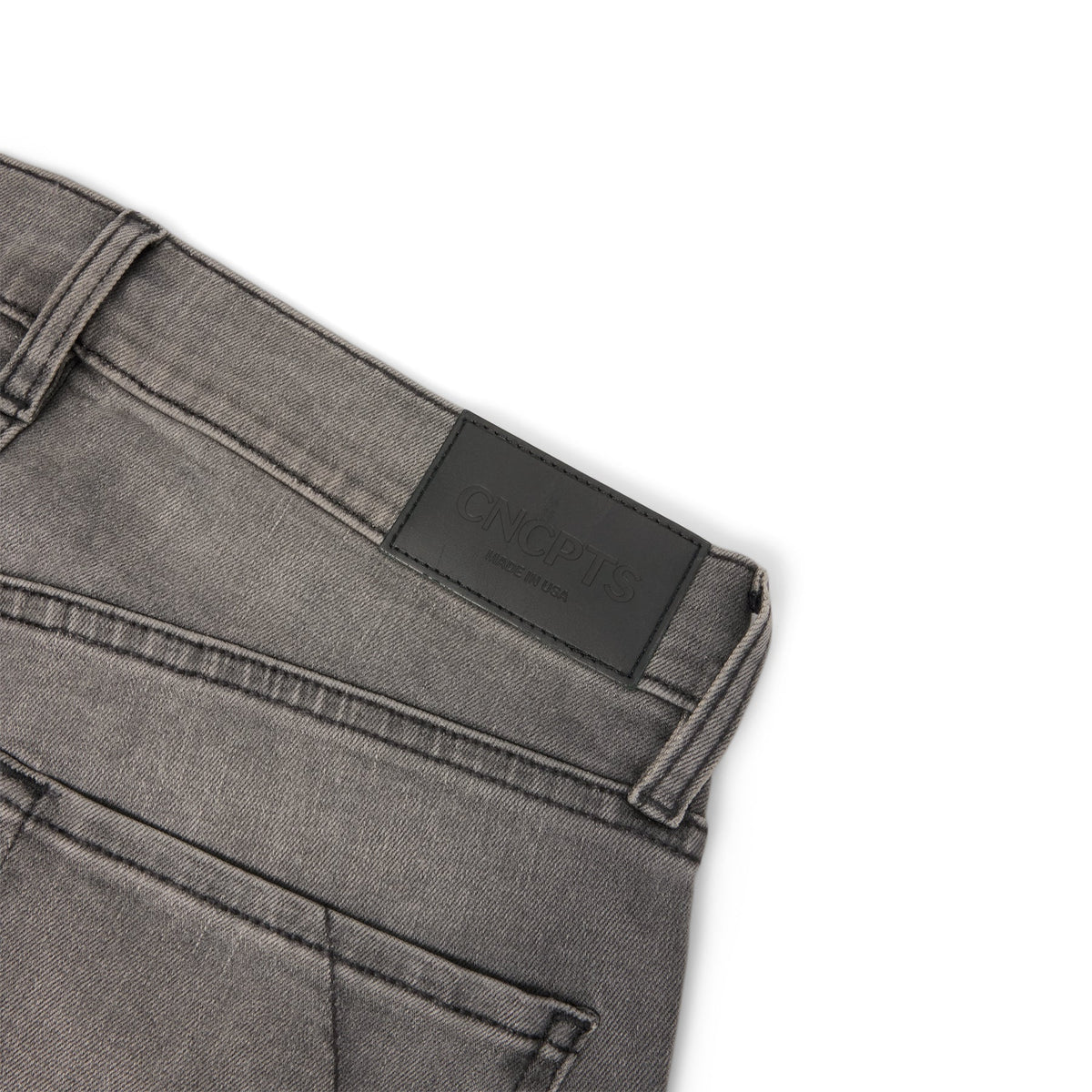 CNCPTS Coated Straight Denim (Black/Grey)