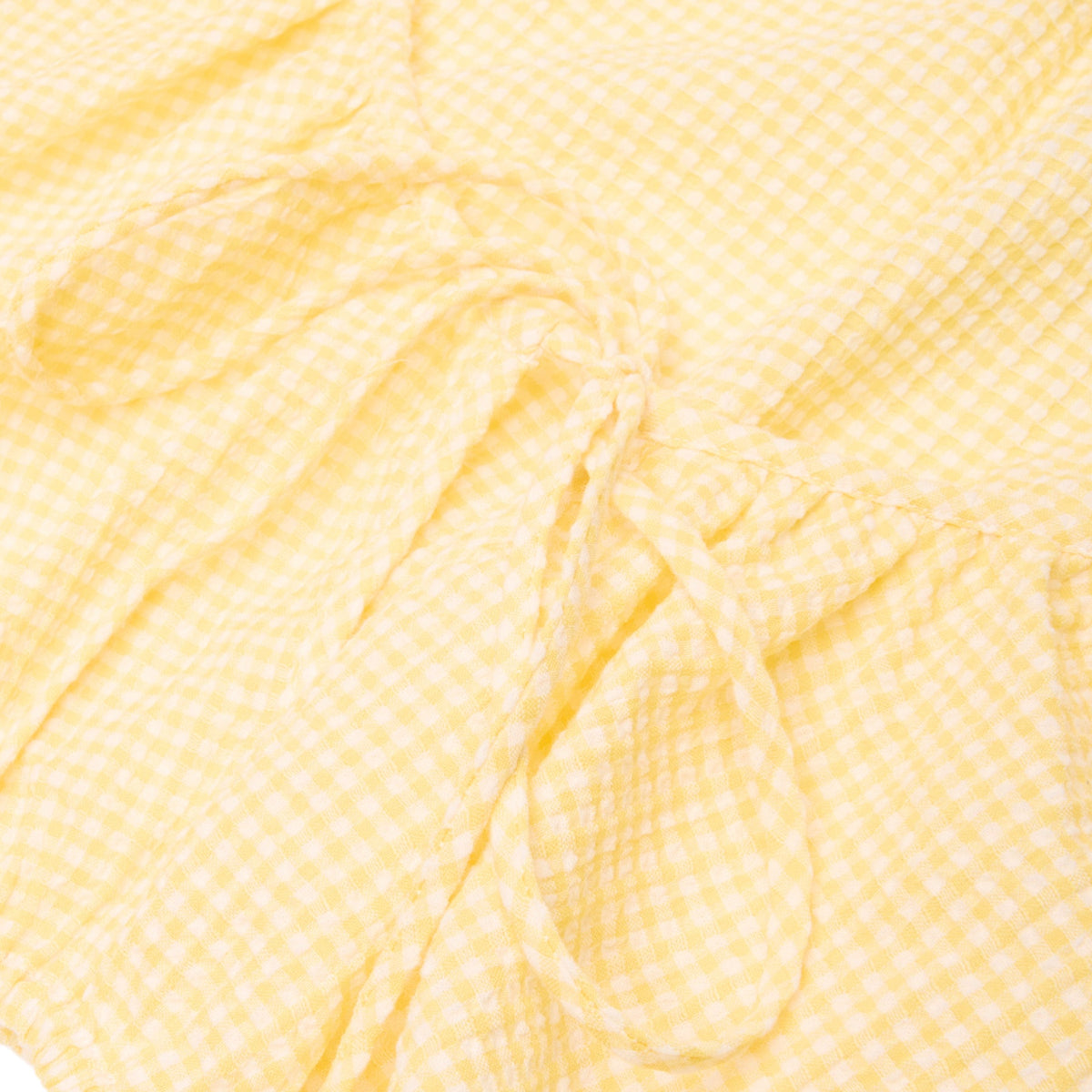 Danielle Guizio Ravello Gingham Top (Yellow)