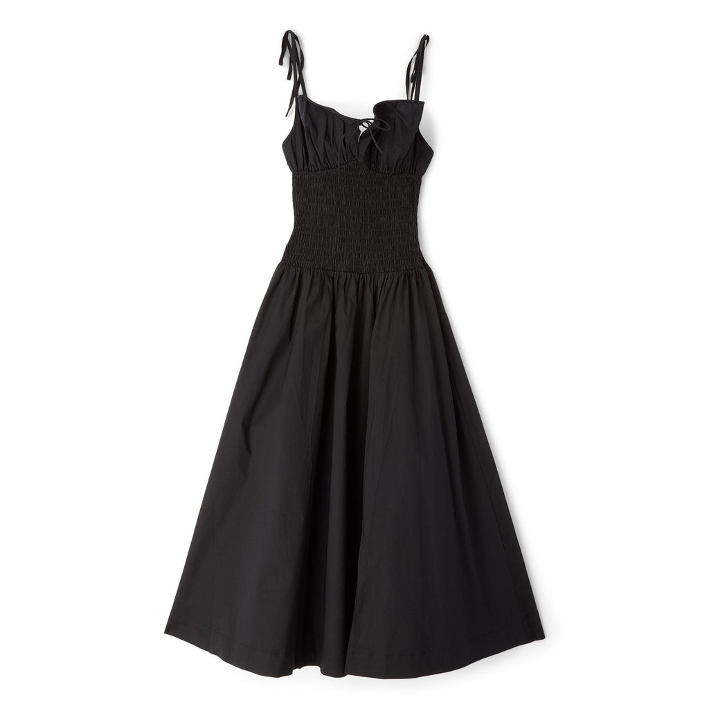 Danielle Guizio Lura Midi Dress (Black)