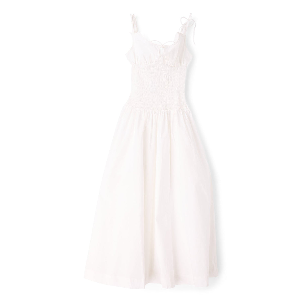 Danielle Guizio Lura Midi Dress (White)