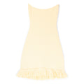Danielle Guizio Crochet Halter Mini Dress (Honey butter)