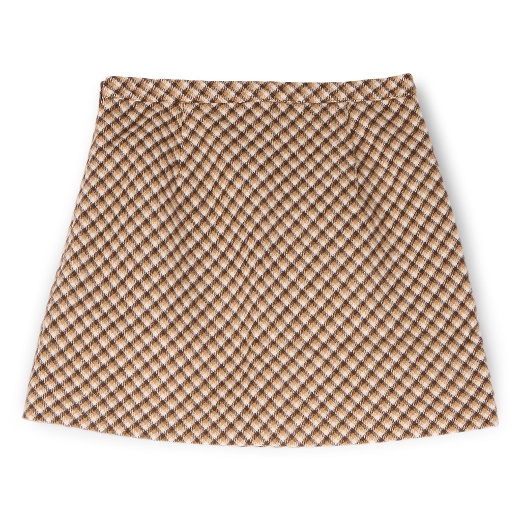 House of Sunny Retro Blanket Skirt (Blonde Multi)