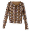 House of Sunny Leopard Multi Layered Long Sleeve (Multi)