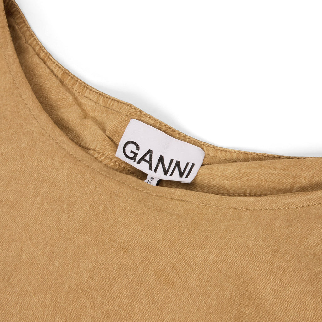 GANNI Washed Mini Circle Skirt (Lark)